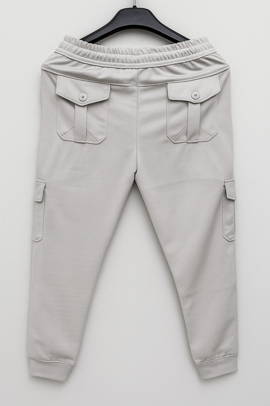 Hype's UrbanFlex Cargo 6 pockets Joggers - Light Grey