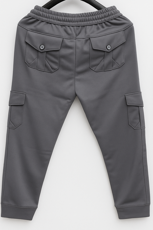 Hype's UrbanFlex Cargo 6 pockets Joggers - Metal Grey