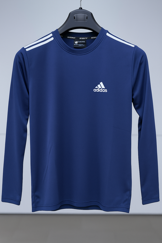 Adds Men's Activewear (Dri-Fit) Long Sleeve Tee - Navy Blue
