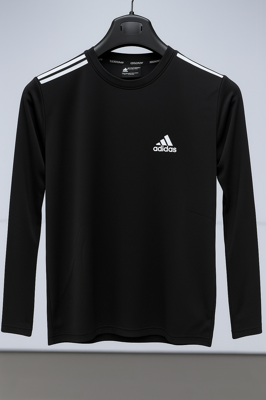 Adds Men's Activewear (Dri-Fit) Long Sleeve Tee - Black