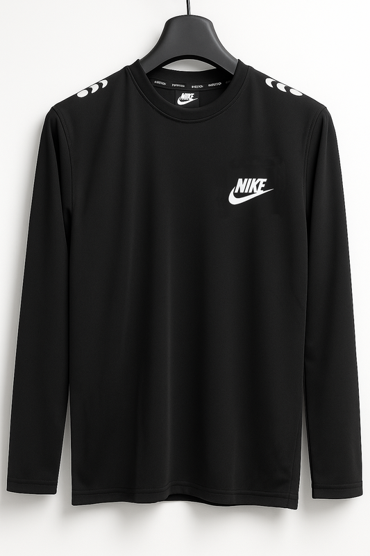 NK Men's Activewear (Dri-Fit) Long Sleeve Tee - Black