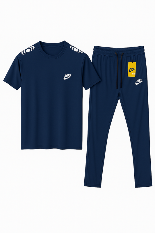 NK Essential Men's Dri-Fit Tracksuit Set - Navy Blue